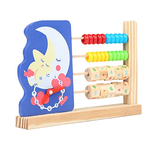 minkissy Holz für Kinder Pädagogisches Mathe Spielzeug Tragbares Rechenwerkzeug Buntes Design für Heimschule und Unterricht von minkissy