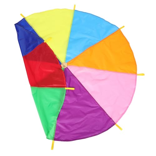 minkissy Buntes Fallschirm Spielzelt für Indoor Outdoor Kindgerechtes Material Tragbar Fördert Teamwork und Koordination bei Geburtstags und Gruppenspielen minkissy Buntes Fallschirm Spielzelt für Indoor Outdoor Kindgerechtes Material Tragbar Fördert Teamwork und Koordination bei Geburtstags und Gruppenspielen von minkissy