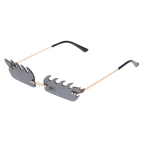 minkissy Coole Brille Für Teenager Rahmenlose Sonnenbrille Flammenmuster Metall Randlos Für Strandpartys minkissy Coole Brille Für Teenager Rahmenlose Sonnenbrille Flammenmuster Metall Randlos Für Strandpartys von minkissy