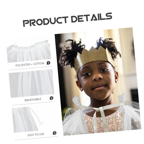 minkissy Cosplay Cape für Mädchen Leichter Gauze Umhang Baumwoll Material Bequemer Prinzessin Cape Geeignet für Kostümfestivals Halloween Geburtstag und Rollenspiele minkissy Cosplay Cape für Mädchen Leichter Gauze Umhang Baumwoll Material Bequemer Prinzessin Cape Geeignet für Kostümfestivals Halloween Geburtstag und Rollenspiele von minkissy