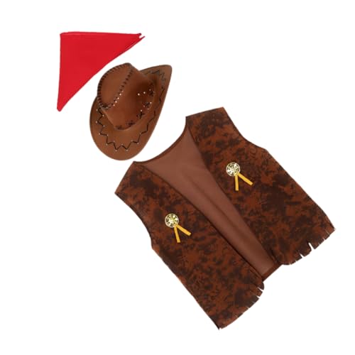 minkissy Cowboy Kostüm Set für Erwachsene Unisex Western Outfit mit Hut und Bandana für Halloween Karneval und Cowboy Mottopartys Xxl Stilvolles Design Vielseitig Einsetzbar minkissy Cowboy Kostüm Set für Erwachsene Unisex Western Outfit mit Hut und Bandana für Halloween Karneval und Cowboy Mottopartys Xxl Stilvolles Design Vielseitig Einsetzbar von minkissy
