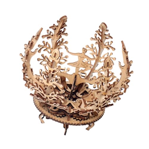 minkissy DIY Holzpuzzle Balletttänzerin Blumenmotiv Kreatives Holz zum Zusammenbauen Dekoratives Modell für Wohnzimmer und Schreibtisch Mechanisches für Erwachsene minkissy DIY Holzpuzzle Balletttänzerin Blumenmotiv Kreatives Holz zum Zusammenbauen Dekoratives Modell für Wohnzimmer und Schreibtisch Mechanisches für Erwachsene von minkissy