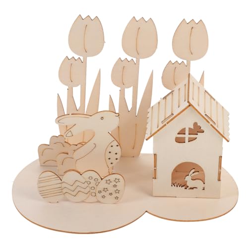 minkissy DIY Holzpuzzle für Lernspielzeug Selbstmontierbares Kaninchen und Bunte Eier Pädagogisches Bastelset zur Konzentration und Raumvorstellung Langlebige Holzdeko minkissy DIY Holzpuzzle für Lernspielzeug Selbstmontierbares Kaninchen und Bunte Eier Pädagogisches Bastelset zur Konzentration und Raumvorstellung Langlebige Holzdeko von minkissy