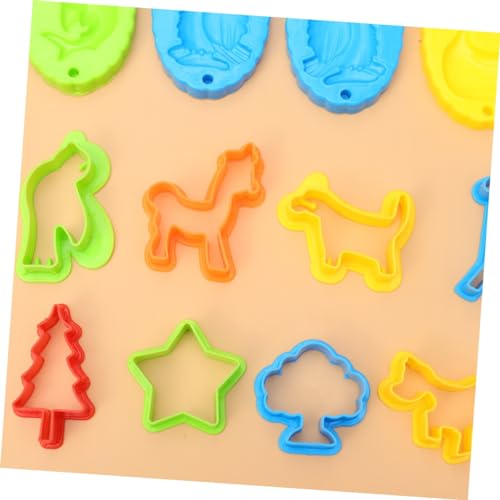 minkissy DIY Knetset mit Bunten Plastilin Werkzeugen für Vielseitiger Formen zum Basteln Fördert Kreativität und Lernspaß Umweltfreundlich und Farbenfroh Geeignet für Zufällige Farbe von minkissy
