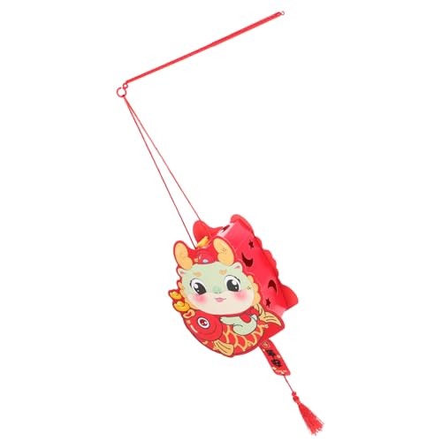 minkissy DIY Laternen Bastelset für Leuchtende Handlaterne im Drachen Design Traditionelles Chinesisches Neujahrsfest Symbol für Glück und Wohlstand Sicher von minkissy