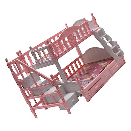 minkissy DIY Miniatur Doppelstockbett für Puppenhaus Möbel im Europäischen Stil Mini Bett für Puppenmöbel und Dekoration für Kreative Layouts und Fotografie minkissy DIY Miniatur Doppelstockbett für Puppenhaus Möbel im Europäischen Stil Mini Bett für Puppenmöbel und Dekoration für Kreative Layouts und Fotografie von minkissy