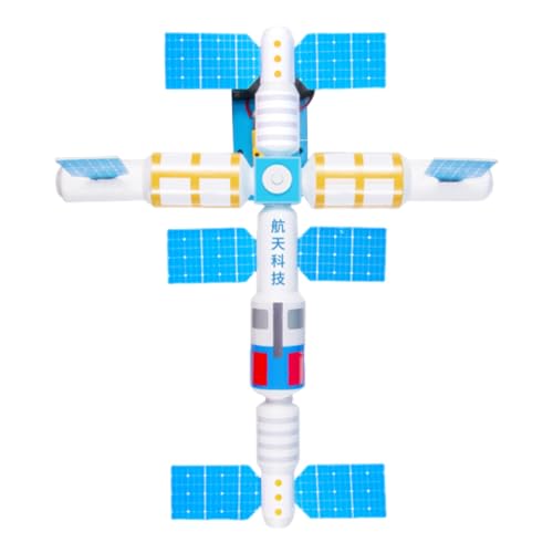 minkissy DIY Modell für Pädagogisches Satellitenmodell Fördert Kreative und Technisches Verständnis für Steam Lernen und Selbstständiges Basteln von minkissy