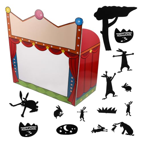 minkissy DIY Schattenpuppen Bastelset für Kreatives Shadow Theater Kit mit Wissenschaftlichen Experimenten Puppenspiel und Geschichtenerzählen Karneval Bühnenvorführungs Zubehör von minkissy