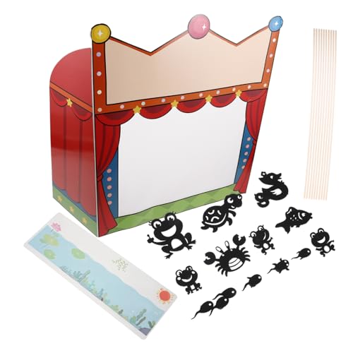 minkissy DIY Schattenpuppen Set für Kreatives Bastelkit mit Puppenspiel Zubehör für Geschichtenerzählen und Theaterpädagogik für Kreative Experimente und Künstlerische von minkissy