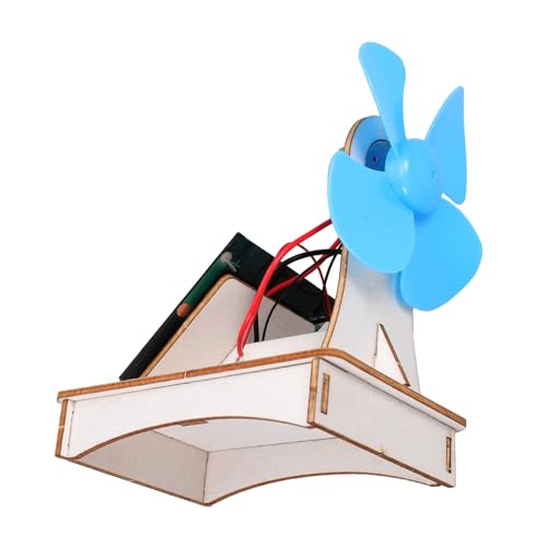 minkissy DIY Solar Fan Bausatz für Wissenschaftliches Experimentierspielzeug Handmontiertes Holzmodell Kreatives Lernset für Schüler Fördert Praktische Fähigkeiten und von minkissy