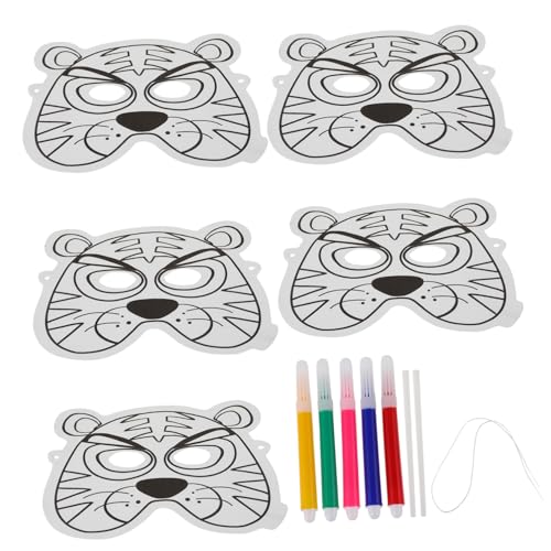 minkissy DIY Tiermasken zum Bemalen Teiliges Aufblasbare Leere Masken aus Sicherem Material Wiederverwendbar für Halloween Karneval Kreative und Partydekoration minkissy DIY Tiermasken zum Bemalen Teiliges Aufblasbare Leere Masken aus Sicherem Material Wiederverwendbar für Halloween Karneval Kreative und Partydekoration von minkissy
