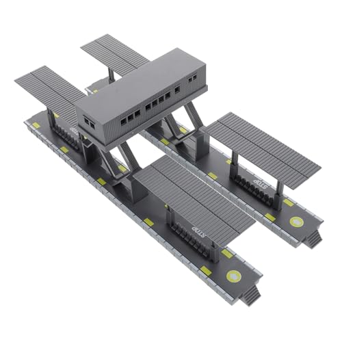 minkissy DIY Zugplattform Bausatz aus Robustem Kunststoff Erweiterbares Zubehör Interaktives Schienen Diorama Kompatibel mit Eisenbahnsets Kreatives Spiel von minkissy