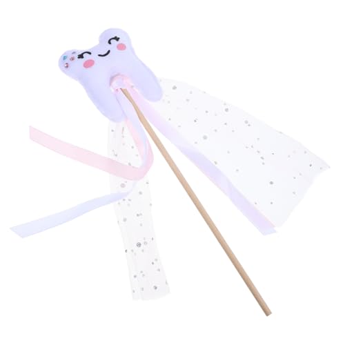minkissy Dekorativer Feenstab mit Band Rosa Zauberhafter Engel Zauberstab für Mädchen Leichtes Kostüm Accessoire für Party Bühnenauftritte und Fantasievolles Spiel von minkissy