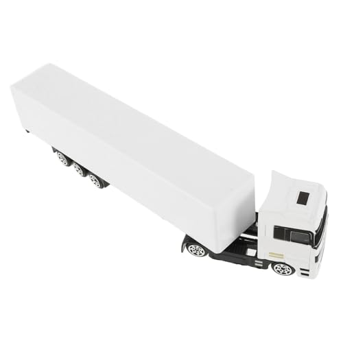 minkissy Diecast Modell LKW mit Anhänger Maßstab für Sammler und Detailreiche Konstruktion aus Metall Bewegliche Teile für Spiel und Display von minkissy