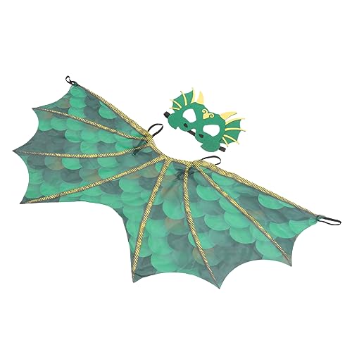 minkissy Dinosaurier Umhang Halloween Cosplay Cape mit Flügeln Cartoon Design für Kostümparty Festival Bühne Grün Langlebig und Beweglich minkissy Dinosaurier Umhang Halloween Cosplay Cape mit Flügeln Cartoon Design für Kostümparty Festival Bühne Grün Langlebig und Beweglich von minkissy