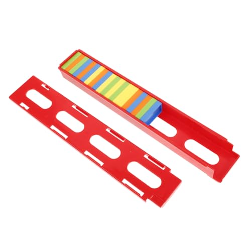 minkissy Domino Zug Erweiterungsset Teiliges Mexikanisches Train Zubehör mit Automatischem Kartensteckplatz und Brückentafel Robustes Kunststoffspielzeug für Kreative und Familienspiele von minkissy