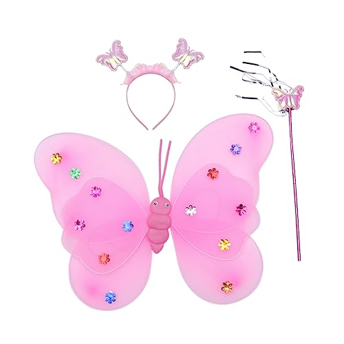 minkissy Doppelschicht -schmetterlingsflügelspielzeug Mädchen Party Feenflügel Schmetterlinge Rosa Stoff minkissy Doppelschicht -schmetterlingsflügelspielzeug Mädchen Party Feenflügel Schmetterlinge Rosa Stoff von minkissy