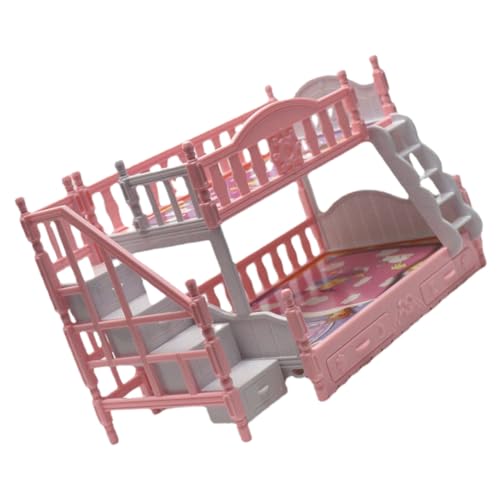 minkissy Doppeltes Etagenbett Modell für Puppenhaus Miniaturmöbel für Kreative DIY Dekorationen Details und Langlebiges Design minkissy Doppeltes Etagenbett Modell für Puppenhaus Miniaturmöbel für Kreative DIY Dekorationen Details und Langlebiges Design von minkissy