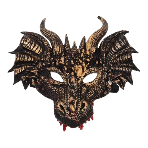 minkissy Drachen Maske Halloween Vollgesichts-pu Tierkostüm Maske Leicht Komfortabel für Erwachsene Cosplay Karneval Party Verkleidung minkissy Drachen Maske Halloween Vollgesichts-pu Tierkostüm Maske Leicht Komfortabel für Erwachsene Cosplay Karneval Party Verkleidung von minkissy