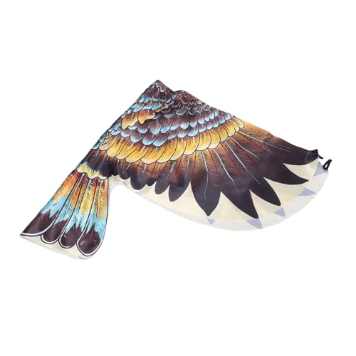 minkissy Eagle Cloak Cosplay Umhang mit Flügeln Halloween Kostümzubehör für Erwachsene für Cosplay und Partys Braun Auffällige Vogelverkleidung für Festlichkeiten von minkissy