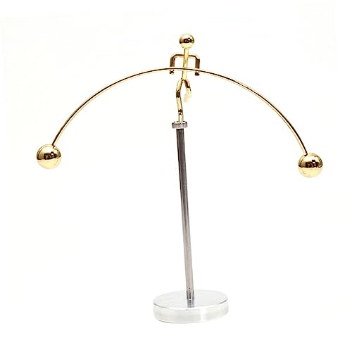 minkissy Einbeiniger Kleiner Tumbler Balance Ball Gewichtheber Ornament für Schreibtischdekoration Stabil und für Büro und Zuhause von minkissy