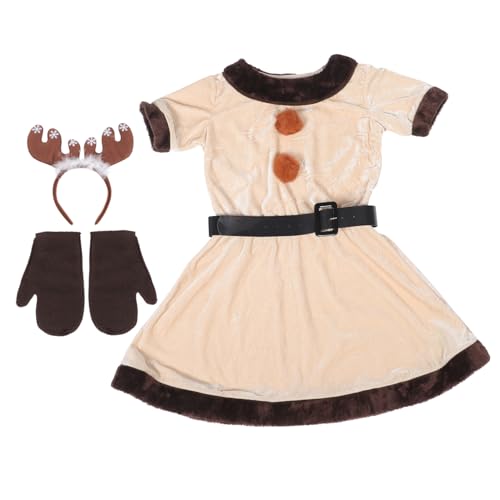 minkissy Elch Kostüm Damen Weihnachten Halloween Cosplay Party Erwachsene Weiches Material Angenehm Passend für Bühne Foto Aufführung von minkissy