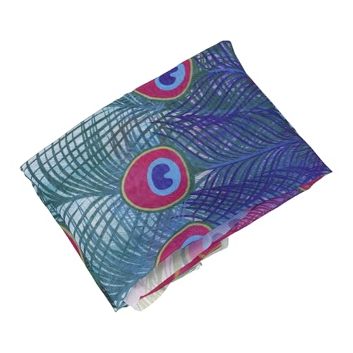 minkissy Eleganter Pfau Umhang Halloween Kostüm Cape aus Weichem Atmungsaktivem Stoff Benutzerfreundlich Pfauendesign für Rollenspiel und Bühnenauftritte Grün und Leicht Anzuziehen von minkissy