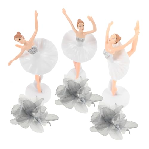 minkissy Elegantes Teiliges Ballerina Cake Decoration Set aus Umweltfreundlichem Kunststoff und Hochwertigem Tüll Vielseitig als Kreative Tortendeko und Stilvolle Raumdekoration für von minkissy