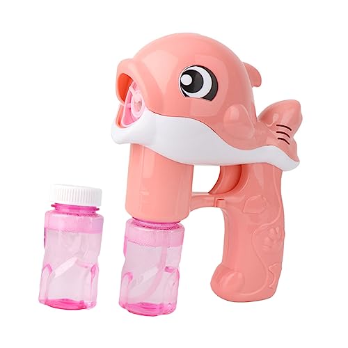 minkissy Elektrische Dolphin Seifenblasenmaschine mit Musik und Licht Tragbares Bubble Maker für Flaschen Seifenblasenlösung Langlebig und Einfach zu Bedienen für Indoor und Outdoor Spiele von minkissy