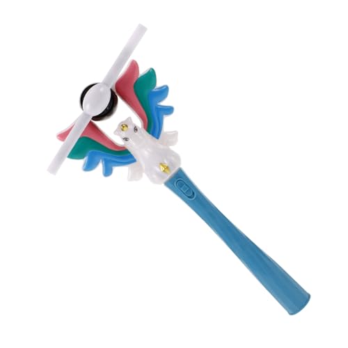 minkissy Elektrische Einhorn Zauberstab mit Drehenden LED Lichtern und Musik Leuchtendes Partyspielzeug mit Farbigem Windrad für Geburtstage Hochzeiten und Festliche Anlässe von minkissy