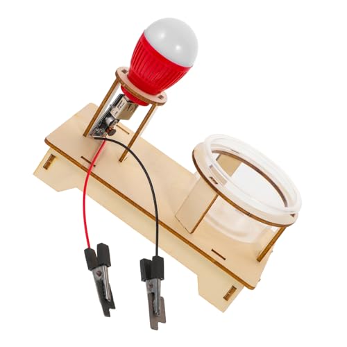 minkissy Elektrischer Stromkreis Experimentierkasten DIY Salzwasser Leuchte Bausatz für Grundschule Physik Lehrmittel zum Stromleitungsversuch mit Umfassendem Materialset und Einfachem von minkissy