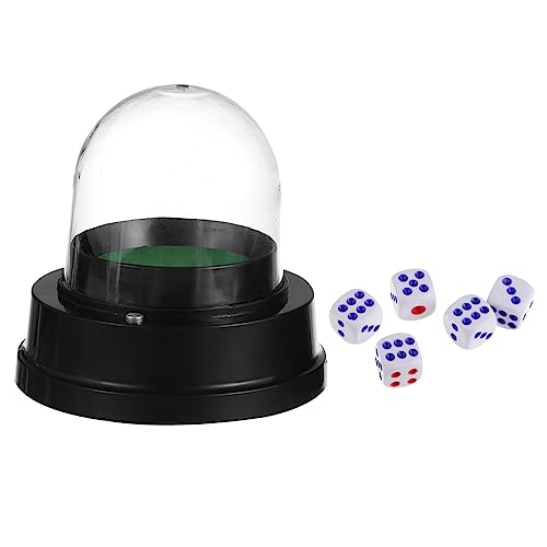 minkissy Elektrischer Würfelbecher mit Würfeln Batteriefreier Automatischer Dice Shaker Kompakt Leichter Dice Cup für Bar Party Pub und Ktv Spielspaß von minkissy