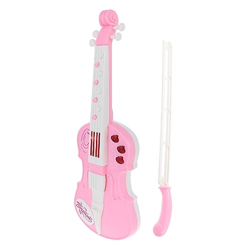 minkissy Elektronische Kindergeige mit Licht Pädagogisches für Junge Mädchen Kreatives Musikinstrument Simuliertes Violinenspiel für Kleinkinder für Musikalische Früherziehung von minkissy