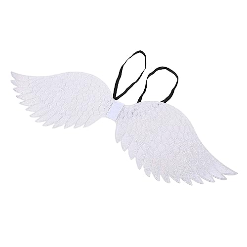 minkissy Engelsflügel Silber Halloween Karneval Kostüm Prop Leichte Bequeme Stoffflügel für Party Cosplay Verkleidung und Kinderfest minkissy Engelsflügel Silber Halloween Karneval Kostüm Prop Leichte Bequeme Stoffflügel für Party Cosplay Verkleidung und Kinderfest von minkissy