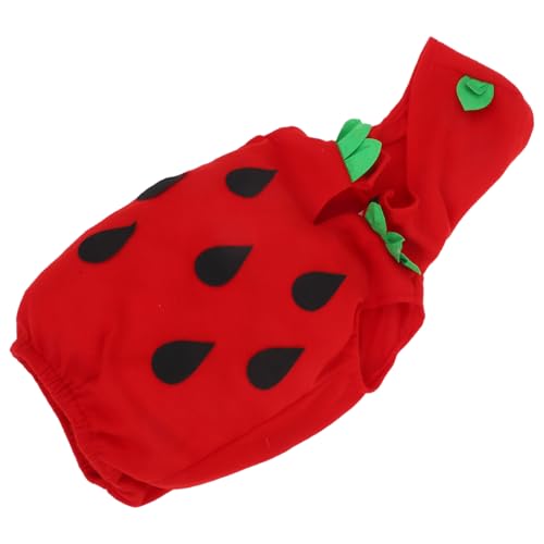 minkissy Erdbeerkostüm Für Kinder – Unisex-kinder-halloween-erdbeerkleid-set, Obstkostüm, Anzug Mit Hut, Anziehparty, Cosplay, 6–7 Jahre Alt, Rot von minkissy