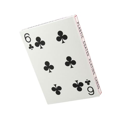 minkissy Fach Große Spielkarten Extra Großes Poker Kartenspiel für Zuhause Bar Büro Robustes Angenehmes Handling für Familien und Bürospiele von minkissy