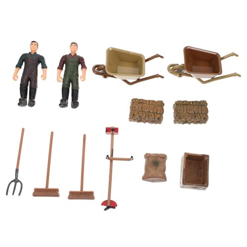 minkissy Farmspielzeug Teilig Bauernhof Modell mit Figuren und Werkzeugen Langlebiges für Realistische Dekoration und Sandtisch Szene für Kleine Bauernfans minkissy Farmspielzeug Teilig Bauernhof Modell mit Figuren und Werkzeugen Langlebiges für Realistische Dekoration und Sandtisch Szene für Kleine Bauernfans von minkissy