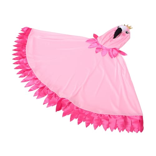 minkissy Flamingo -Leistungskostüm Weihnachtskostümumhang Flamingo-Kostümzubehör Frauen Flamingo -Kostüm Halloween-Flamingo-Kostüm Flamingo-Kostüm für Damen Tuch Rosy von minkissy
