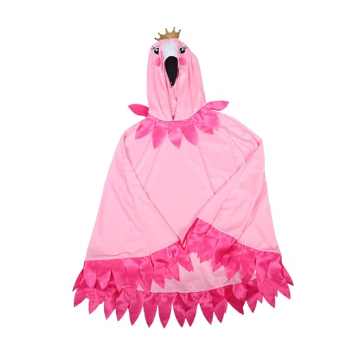 minkissy Flamingo -leistungskostüm Flamingo Kostüm Für Erwachsene Flamingo-kostüm Für Damen Weihnachtskostümumhang Flamingo-kostümzubehör Halloween-flamingo-kostüm Karnevalsumhang Rosy Tuch von minkissy