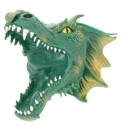 minkissy Fliegender Dinosaurier Handpuppe Flexibles Tragbares für Interaktive Rollenspiel Figur Lebensechte Drachenhandpuppe für Geschichtenerzählen und Fantasievolles Spiel Grün von minkissy