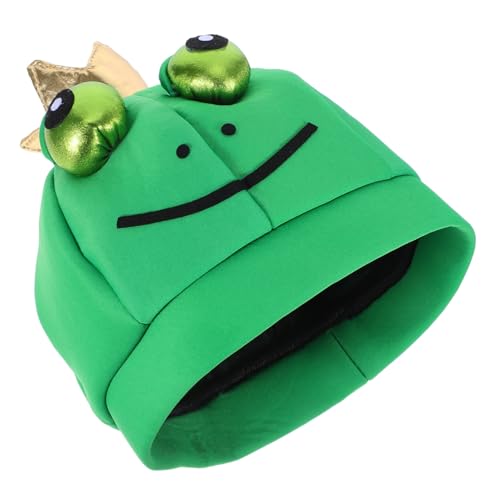 minkissy Froschkostüm Hut Vollkopf Halloween Party Zubehör Lustiger Cartoon Kopfputz Unisex Verkleidung für Fotoshooting und Bühnenauftritt von minkissy