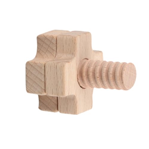 minkissy Frühpädagogisches Holz schraubspielzeug mit Farbigen Geometrischen Formen Motorikförderndes Lernspiel für Kleinkinder zur Hand Auge koordination und Kognitiven Entwicklung Sicher von minkissy
