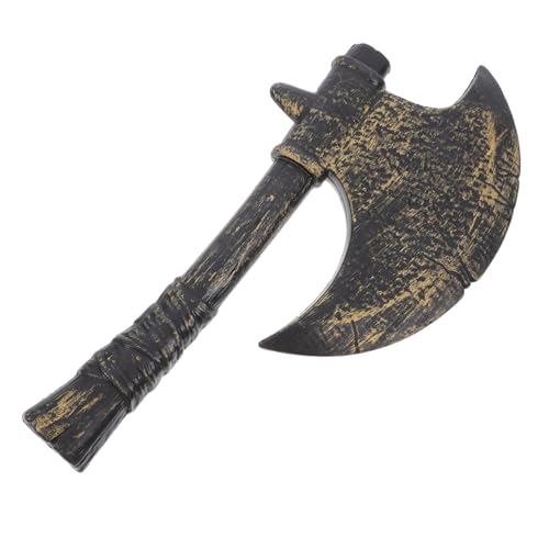 minkissy Gangster Requisiten Axe Halloween-Cosplay-Requisiten Cosplay-zubehör Kostüm Hacken Requisitenaxt Halloween Performance-kostüm-Requisiten Axe Hauen Hacken Plastik Dark Brown von minkissy