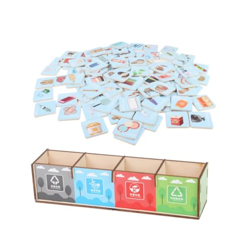 minkissy Garbage Sorter Lernspielzeug für Pädagogisches Zählspiel Gedächtnis und Kognitiven Fähigkeiten Robustes Montessori für Frühe Bildung von minkissy