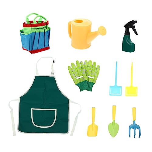 minkissy Gartenspielzeug Buntes Pflanzspielzeug mit Stabilen Kunststoffgriffen Teiliges Gartenwerkzeug für Jungen und Mädchen Tragetasche für Rollenspiele und Kleine Gartenarbeiten von minkissy