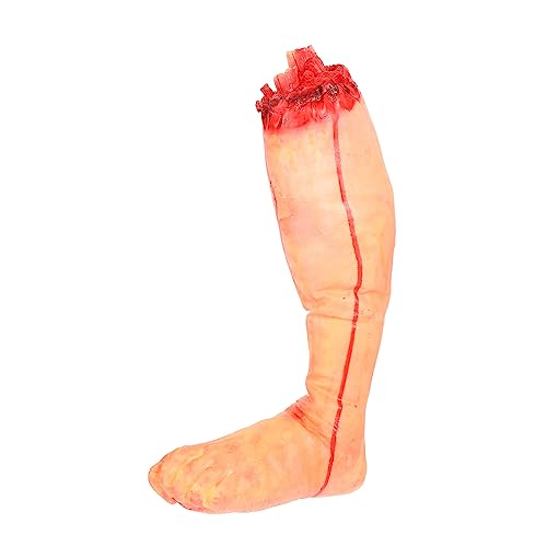 minkissy Gebrochene Fuß -Requisiten Körperteile Finger trennen abgetrennt menschlich gruselige Halloween-Dekorationen Halloween -Requisite Halloween-Fake-Körper Halloween- Vinyl von minkissy