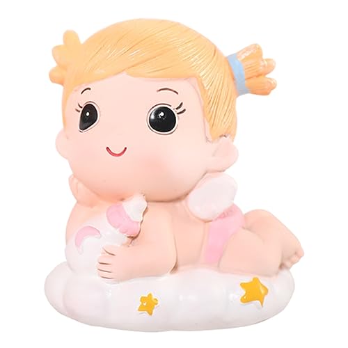 minkissy Geburtstagstorten Deko Resin Mädchen Figur Niedliche Cake Ornament für Tisch und Kuchendekoration Kreative Geburtstagsfeier Dekoration Sicher und Langlebig für Kinderparty von minkissy