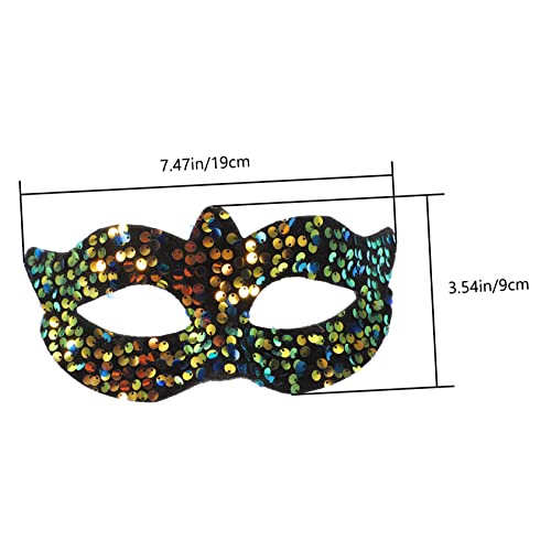 minkissy Goldene Pailletten Maskerade Maske Damen Halbgesichtsmaske mit Verstellbarem Gummiband für Karneval Halloween Kostümparty Ball Stilvoll und Komfortabel minkissy Goldene Pailletten Maskerade Maske Damen Halbgesichtsmaske mit Verstellbarem Gummiband für Karneval Halloween Kostümparty Ball Stilvoll und Komfortabel von minkissy