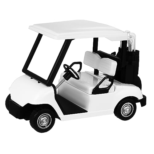 minkissy Golfwagen Modell aus Metall Detaillierte Nachbildung für Schreibtischdekoration für Golfenthusiasten Langlebig und Realistisch mit Funktionierenden Rädern Elegant und für von minkissy