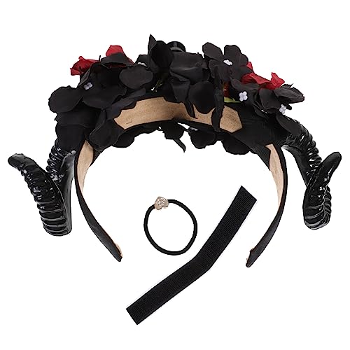 minkissy Gothic Cosplay Stirnband mit Schafshörnern Halloween Haarschmuck für Frauen Mystisches Lolita Headpiece Party und Festival Accessoire Vielseitiges Kostümrequisit minkissy Gothic Cosplay Stirnband mit Schafshörnern Halloween Haarschmuck für Frauen Mystisches Lolita Headpiece Party und Festival Accessoire Vielseitiges Kostümrequisit von minkissy